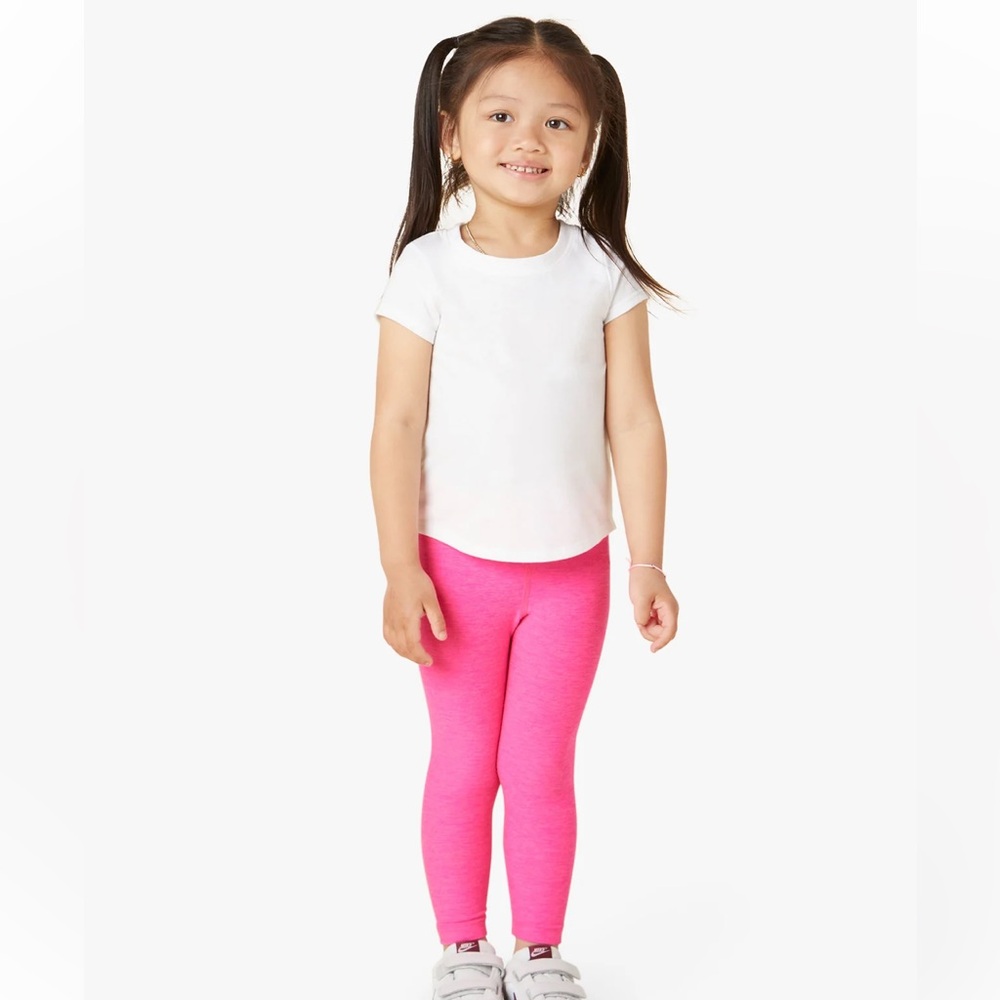 Beyond Yoga Pink Kids Leggings